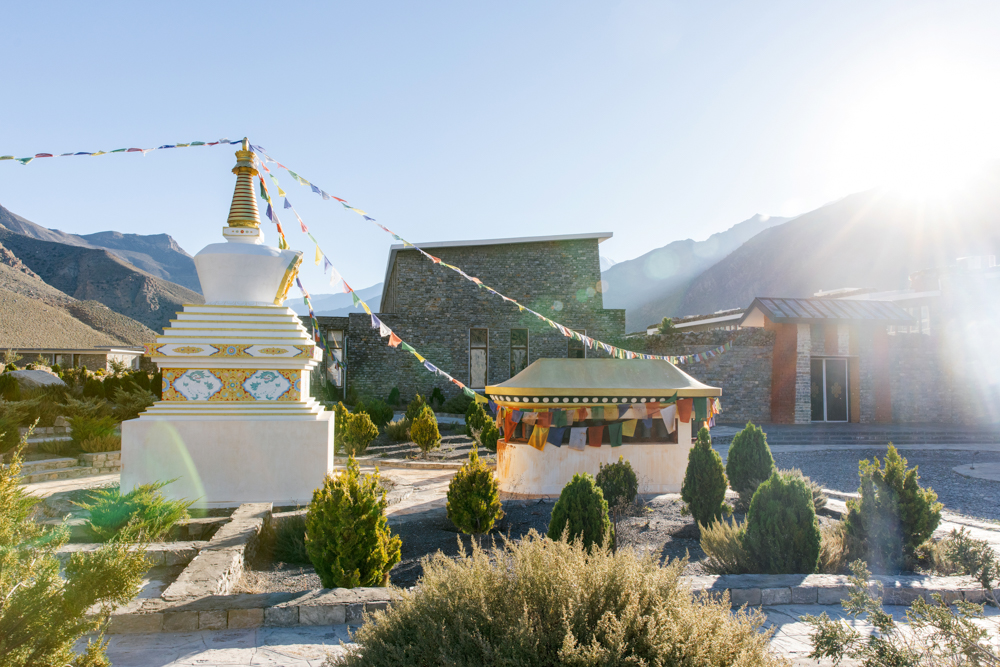 Stupa within the Mustang landscape